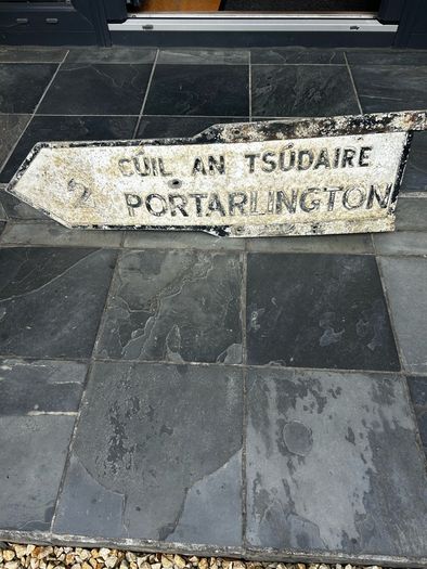 vintage road sign