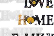 NEW SALE | 3 Pieces Resin Casting Moulds, Love/Home/Family Word Alphabet Epoxy Resin Moulds 3D Silicone Letter Moulds for DIY Craft Table and Home Decoration