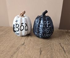 2 halloween pumpkins