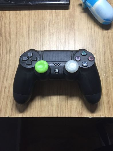 Official PlayStation 4 Controller with Camouflage Blue Soft Silicon Cover and Two Thumb Grip Covers