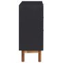 Sideboard 90x33.5x80 cm Solid Acacia Wood and MDF Image 2