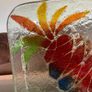 Decorative Pineapple Fused Glass Serving Plate Textured Image 7