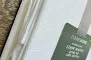 100% cotton - 180 Thread Count Stripe Waffle Duvet - Double