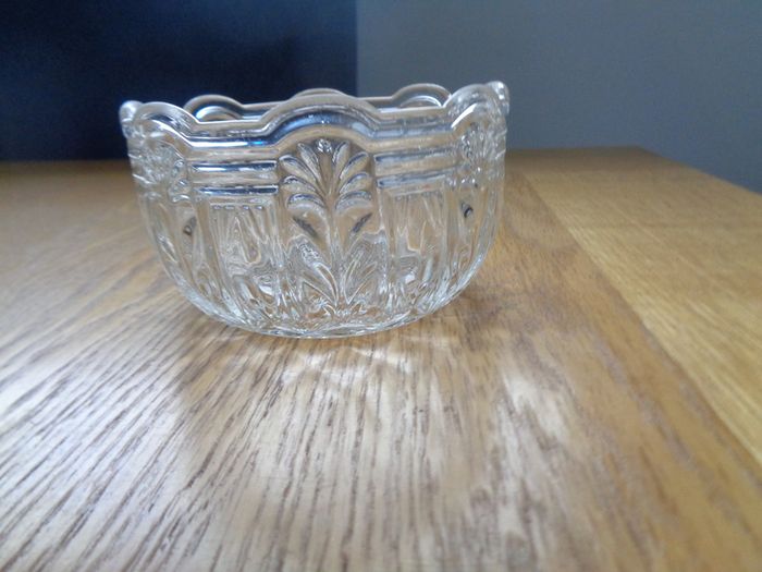 Vintage Etched Glass Bowl for Sale