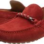 HUGO BOSS men's moccasin Leather shoes Driver_Mocc_sdbd 50472511, Dark Red605, Red 43 EU Image 6