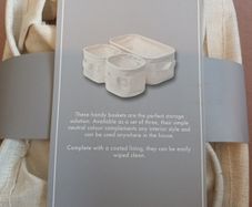 3 x pop up storage baskets
