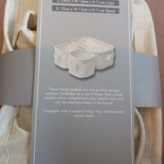 3 x pop up storage baskets
