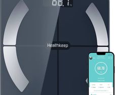 FREE P&P Scales for Body Weight, Digital Bathroom Scales with BMI and Body Fat High Precision Sensors, Bluetooth Weighing Scales Body Composition Monitors with App Max. 180kg/400lb, Blue