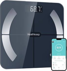 FREE P&P Scales for Body Weight, Digital Bathroom Scales with BMI and Body Fat High Precision Sensors, Bluetooth Weighing Scales Body Composition Monitors with App Max. 180kg/400lb, Blue