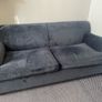 Made.com Orson 3 seater sofa-bed in midnight blue velvet Image 2