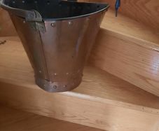 antique copper bucket