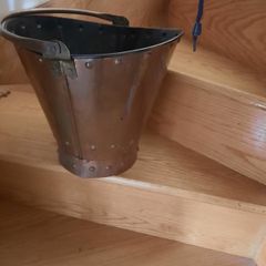 antique copper bucket