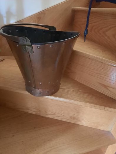 antique copper bucket