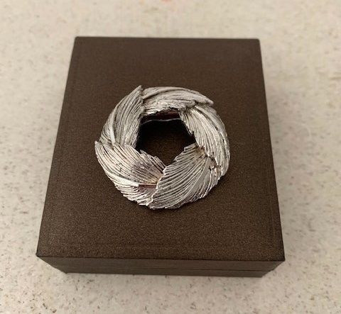 Mid Century Scarf Brooch