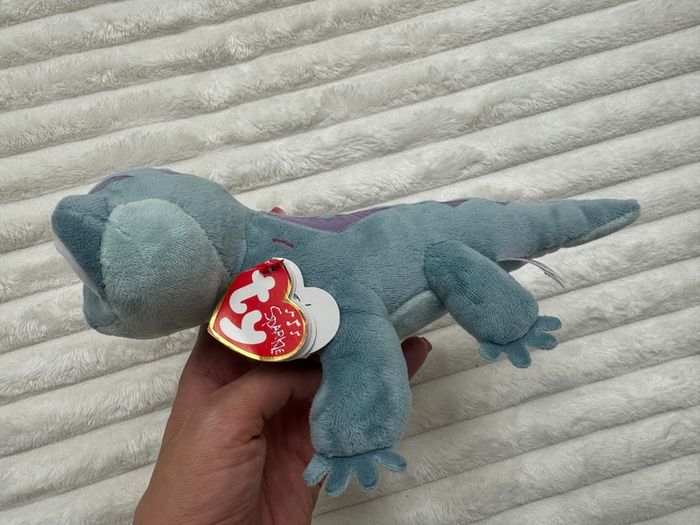 TY Frozen 2 Plush Sparkle BRUNI The Fire Spirit Salamander NOT Working Damaged eyes Used  Please look at the pictures
