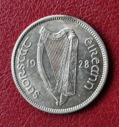 Ireland  1928 Silver Shilling 1s Coin