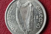 Ireland  1928 Silver Shilling 1s Coin