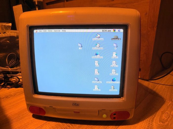Apple iMac G3 Vintage Desktop Pink - Working!