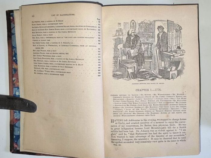James Boswell, The Life of Samuel Johnson, 1851. Illustrated, First Edition.