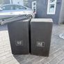 2 Jbl jrx 215 speakers and stands Image 2