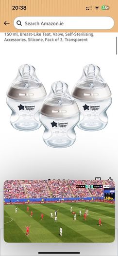 Brand New Tommee Tippee Natural Start Anti-Colic Baby Bottles 150 ml, Self-Sterilising, Pack of 3, Transparent