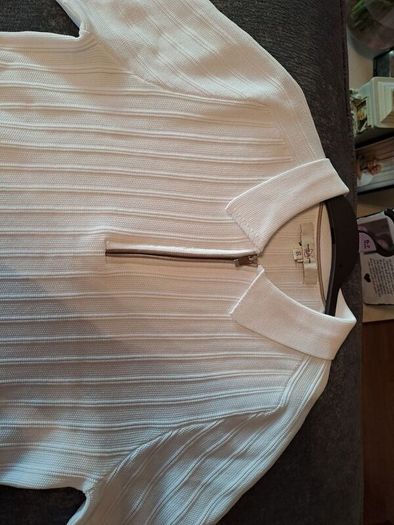 River Island white xs new fitted top