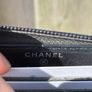 chanel black caviar small zip wallet Silver Hardware Image 9