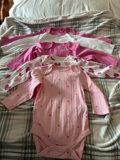 Girls new next long sleeve tops 9/12 mths