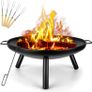 Charcoal Log Wood Outdoor Fire Pit  BBQ Image 2