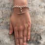 Silver Plated T-bar Bracelet Image 7