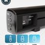 MAJORITY Bowfell | Bluetooth Sound Bar for TV | 50 Watt 2.0 Stereo Speaker Soundbar | Optical, RCA, USB, MP3 & AUX Input | 39cm | Custom EQ Settings & Remote Control (Black) Image 2