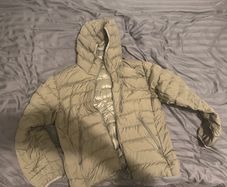 Musinsa Khaki Puffer Jacket Size L, Winter Jacket