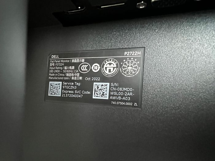 Dell 27" 1080p monitor
