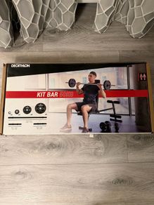 kit bar 50kg Decatlon weight training