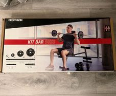 kit bar 50kg Decatlon weight training