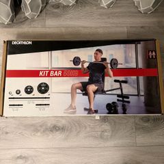 kit bar 50kg Decatlon weight training