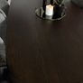 210cm Dark Brown Oak Dining table, Ex Display Like New Image 8