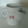 Vintage German Porcelain Shaving Scuttle / Shaving Mug - Floral Roses Image 3