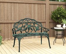 Garden Bench Cast Aluminium (LIMITED STOCK)