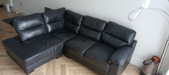 4 Seater L Shaped Leather Sofa