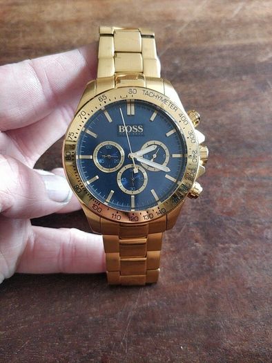 Hugo Boss HB1513340 Ikon Chronograph Mens Watch - Gold