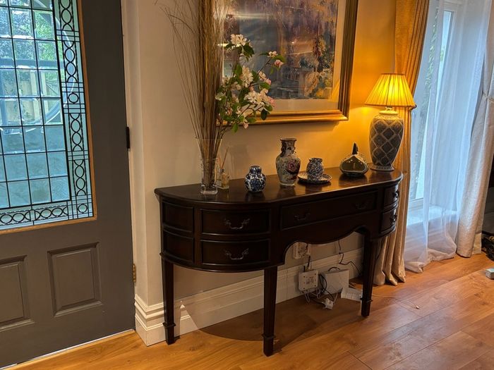 New French now front console table