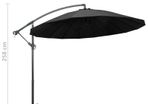 Hanging Parasol Anthracite 3 m Aluminium Pole