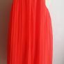 New Look Neon Orange Pleated Halterneck Shift Dress Size UK10 New With Tag CAN POST Image 3
