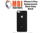 iPhone 8 Plus Replacement Back Glass Door Cover with Adhesive Black