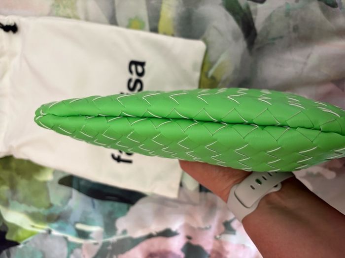 Fabulisa green clutch bag