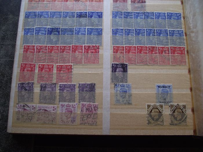A mixed collection of used stamps, presented in the stock book #3