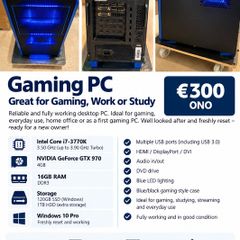 Gaming Pc I7 3770k Gtx 970 16gb Ram Ssd 1tb Hdd