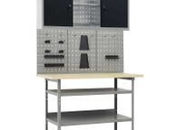 main image for ad Workbench with Three Wall Panels and One Cabinet