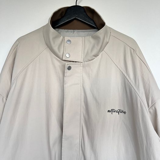 NEW Mens 9XL Cream Oversized Utility Jacket